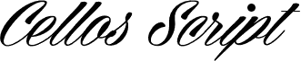 Cellos Script Personal Use Only