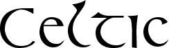 Preview of the Celtic (Plain):001.001 font
