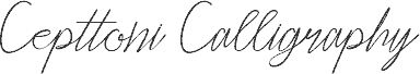 Cepttoni calligraphy