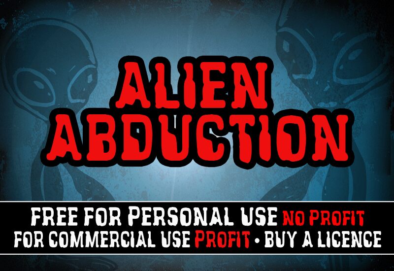 CF Alien Abduction Schriftart