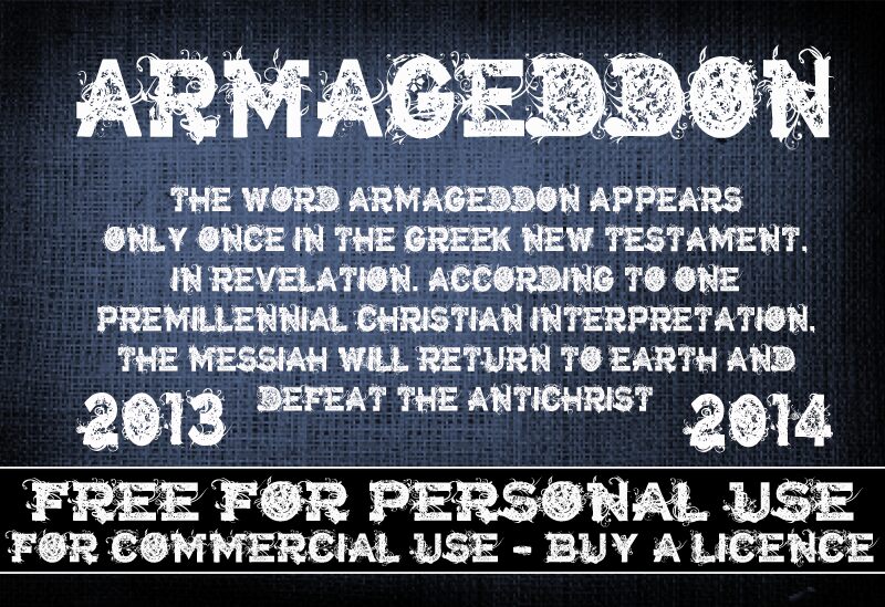 CF Armageddon Czcionka