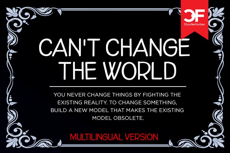 CF Cant Change The World PERSO Schriftart