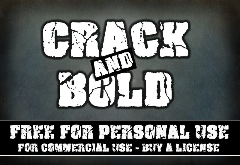 CF Crack and Bold Carattere