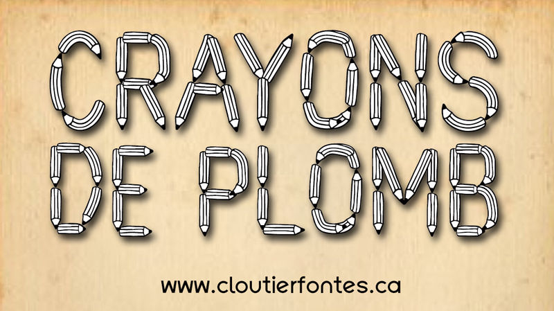 CF Crayons de plomb Czcionka