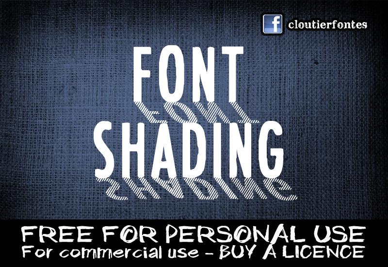 CF Font Shading Schriftart