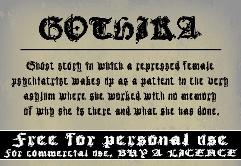 CF Gothika Schriftart