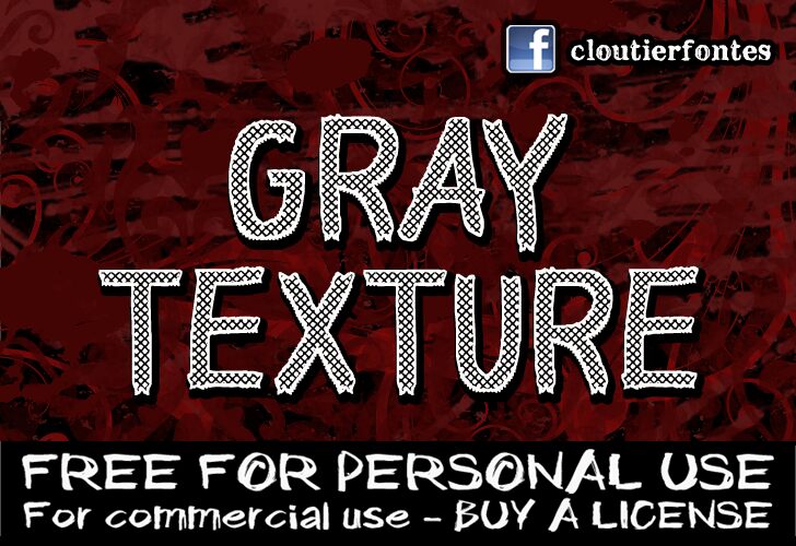 CF Gray Texture Czcionka