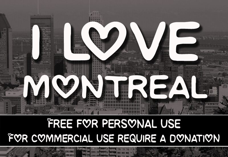 CF I love Montreal Czcionka