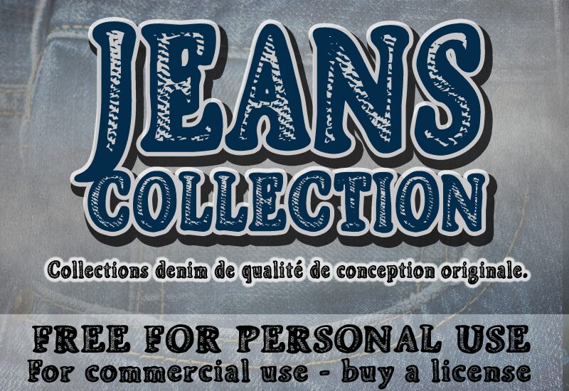 CF Jeans Collection Schriftart