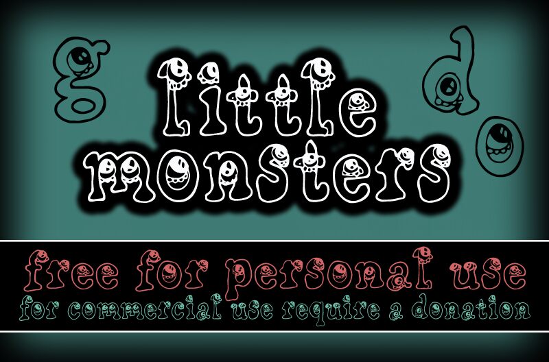CF Little Monsters Schriftart