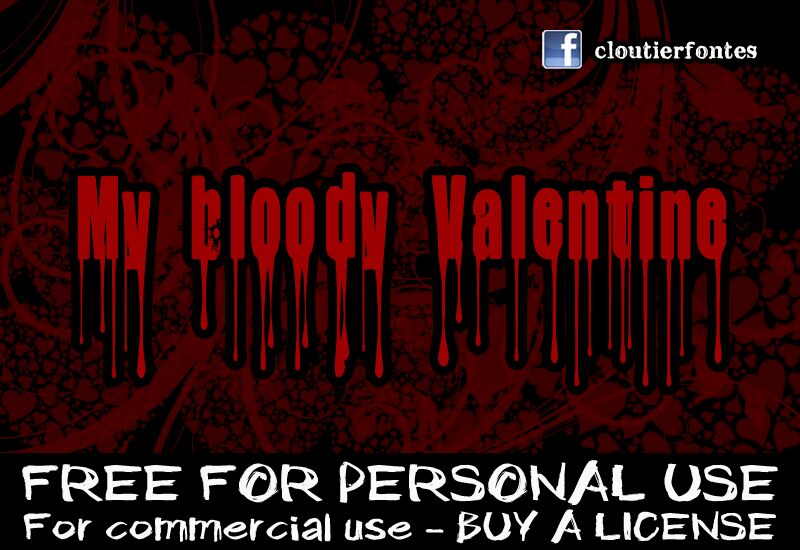CF My Bloody Valentine Czcionka