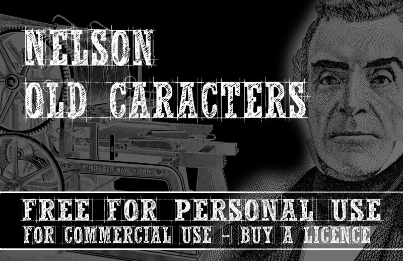 CF Nelson Old Caracters Czcionka