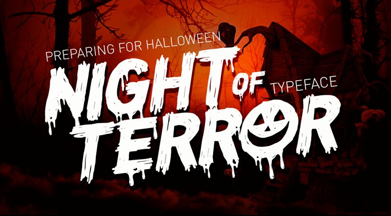 CF Night of Terror Schriftart