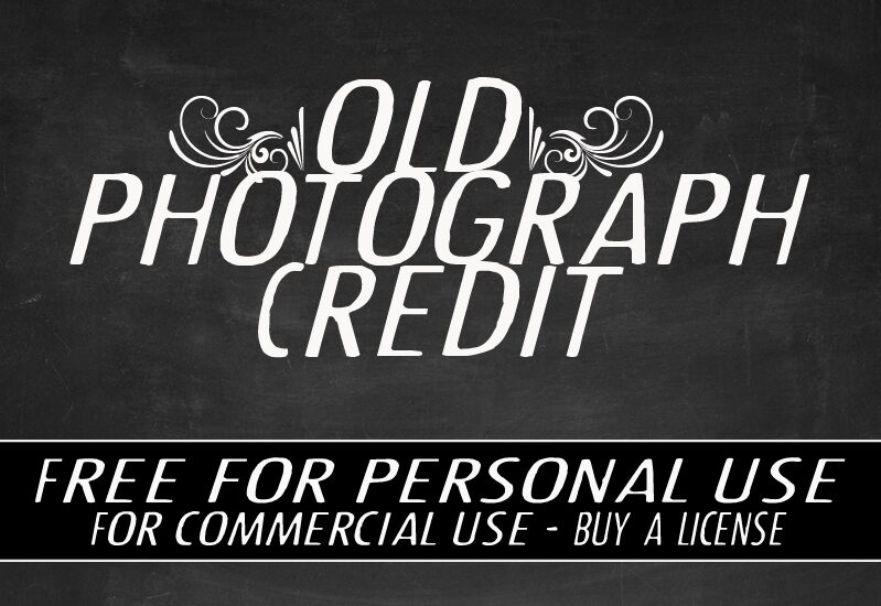 CF Old Photograph Credit Schriftart