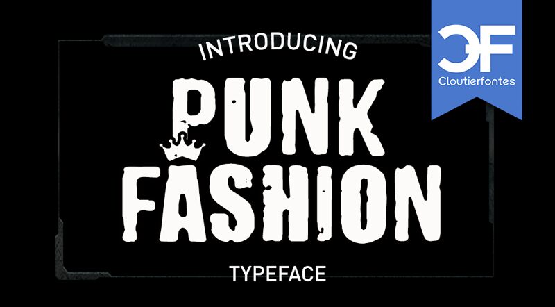 CF Punk Fashion Schriftart