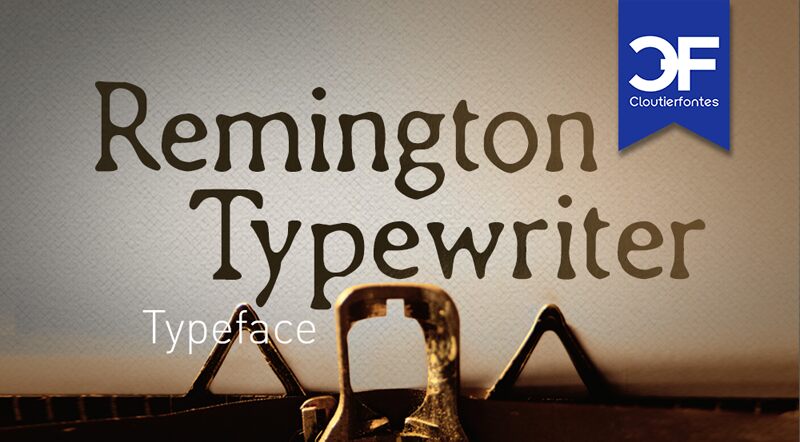 CF Remington Typewriter Schriftart