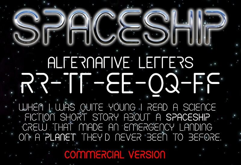 CF Spaceship Schriftart