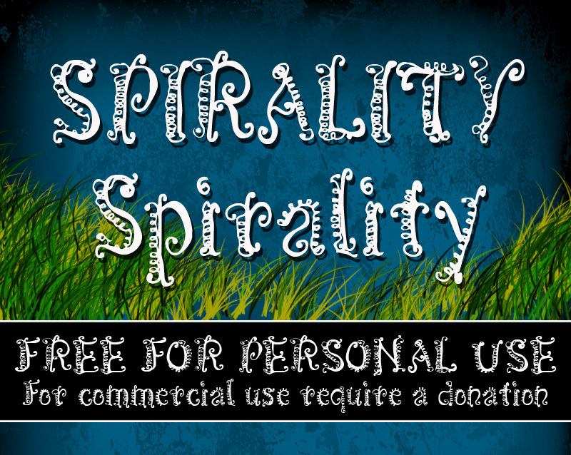 CF Spirality Czcionka