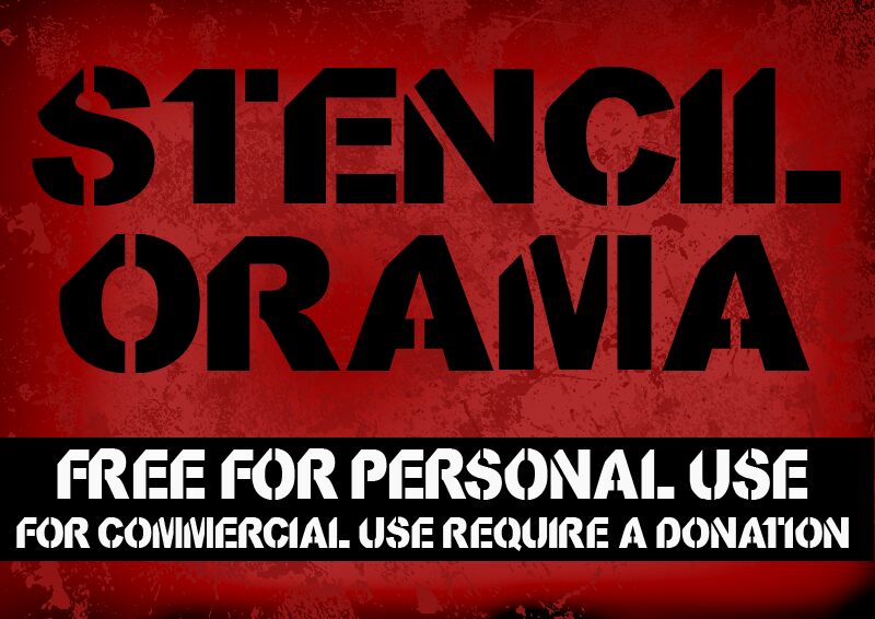 CF StencilOrama Schriftart