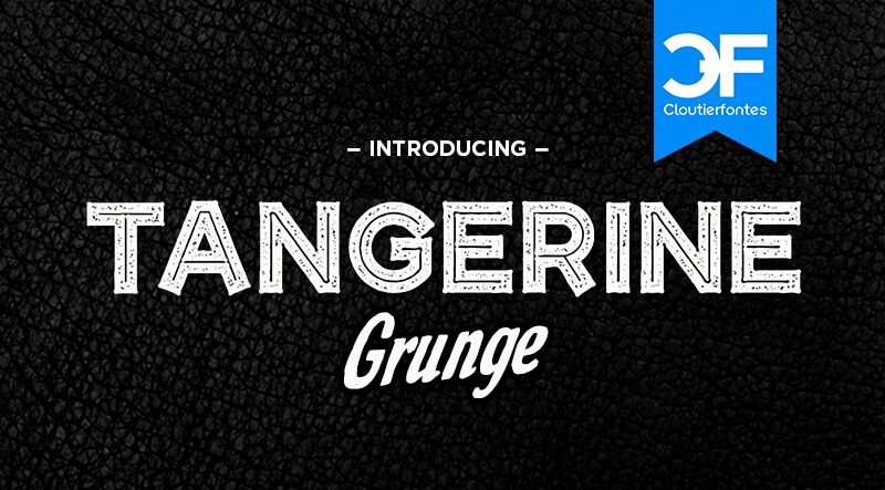 CF Tangerine Grunge Druh písma