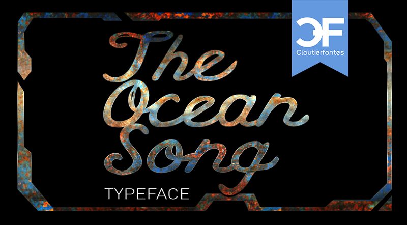 CF The Ocean Song Schriftart