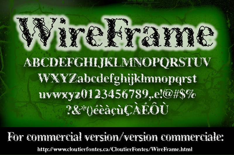 CF WireFrame Carattere