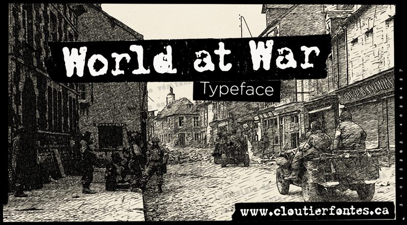 CF World at War Schriftart
