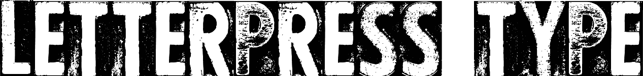 Cf Letterpress Type Personal Regular Font