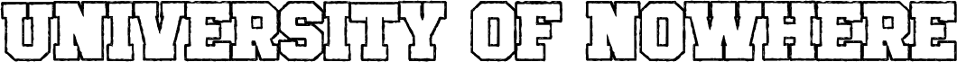 CF University of Nowhere PERSO Outline