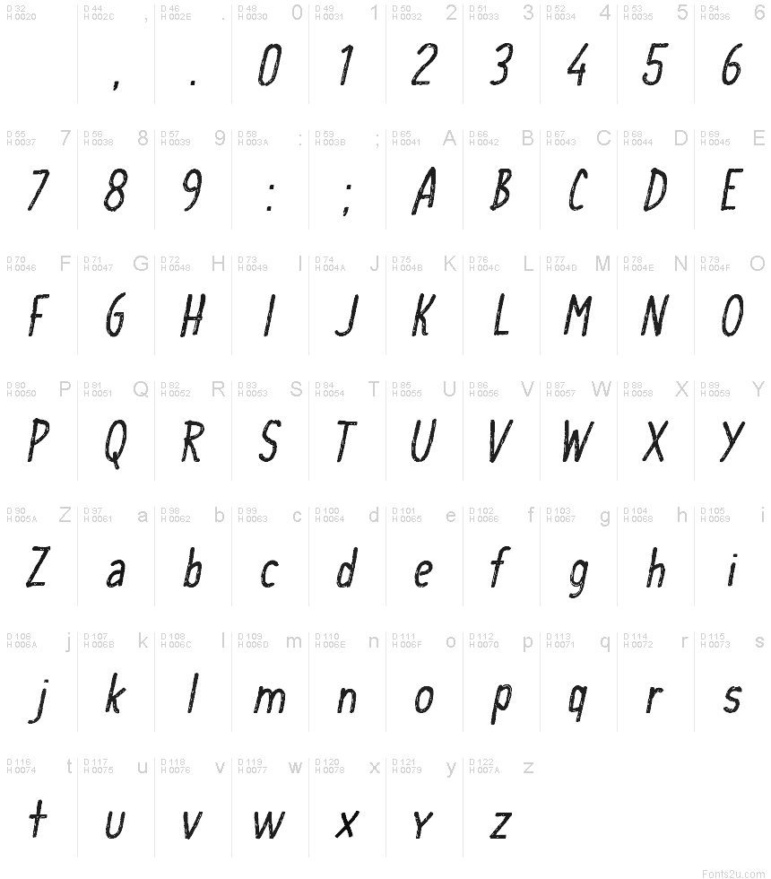 CF School Handwriting Regular font