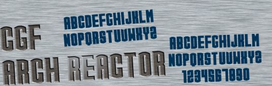 CGF Arch Reactor Schriftart