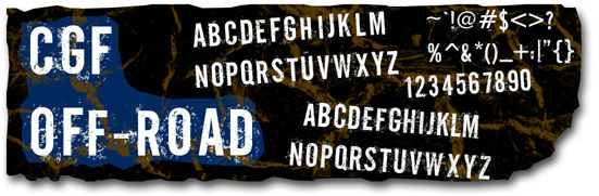 CGF Off-Road Schriftart