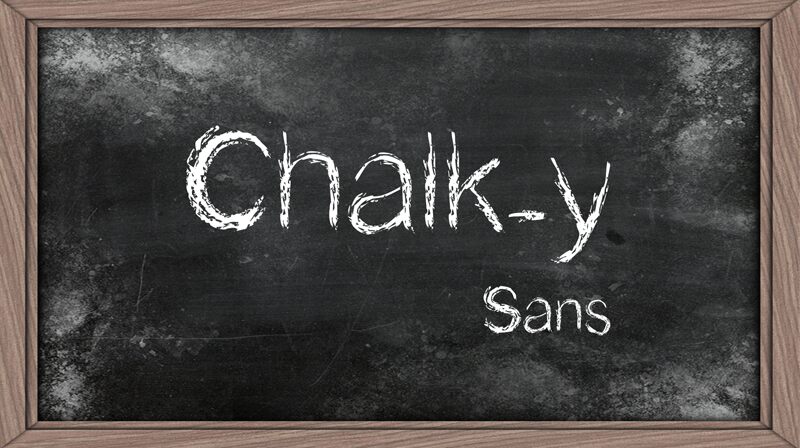 Chalk-y Schriftart