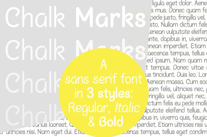 Chalk Marks Schriftart