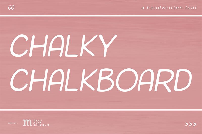 Chalky Chalkboard font