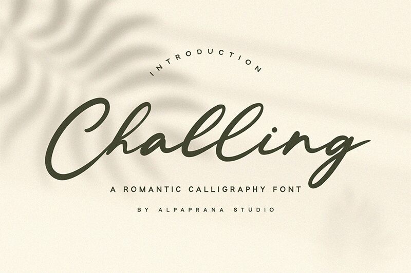 Challing Schriftart