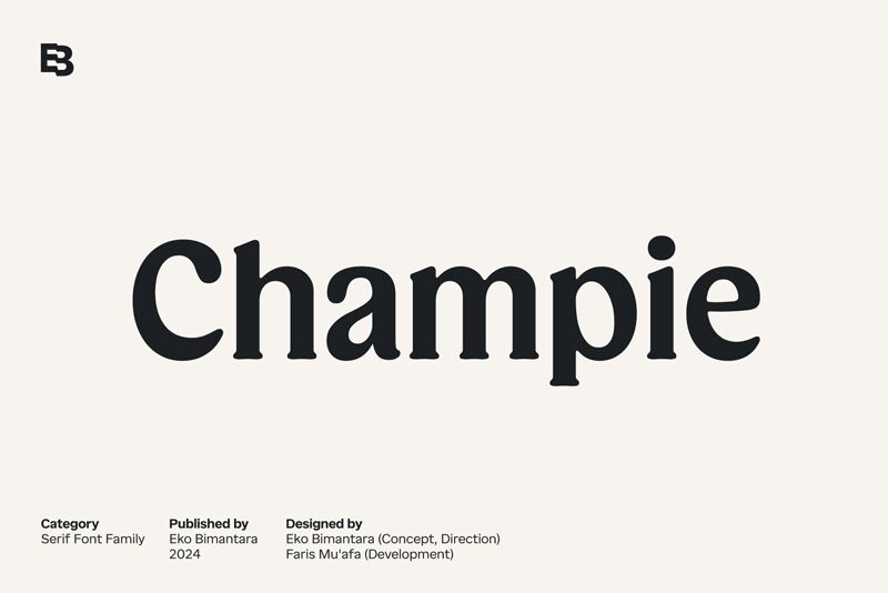 Champie Schriftart