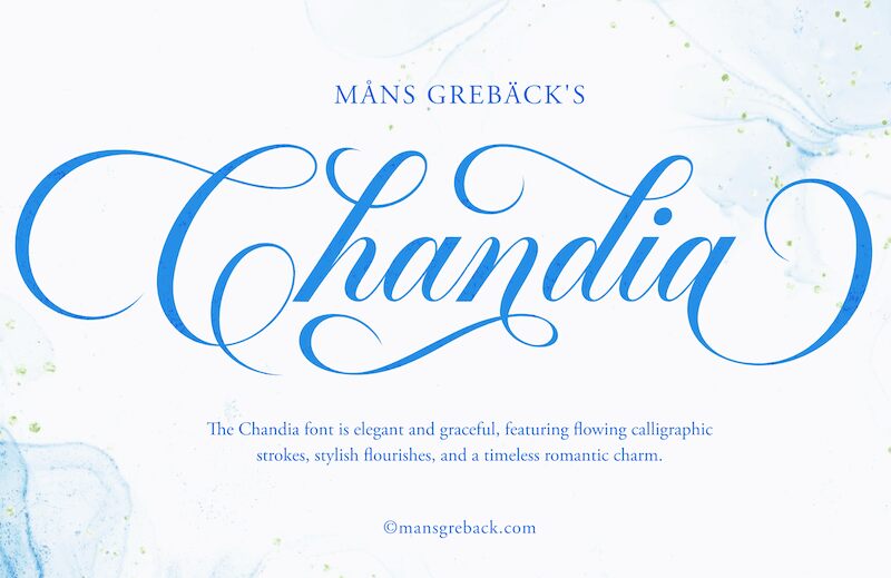 Chandia Schriftart