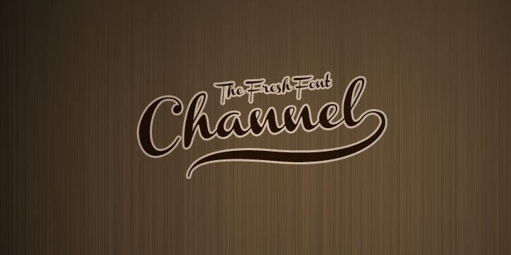 Channel Left-Slanted Schriftart
