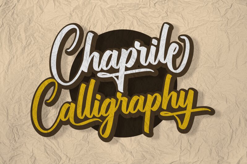 Chaprile Calligraphy Schriftart