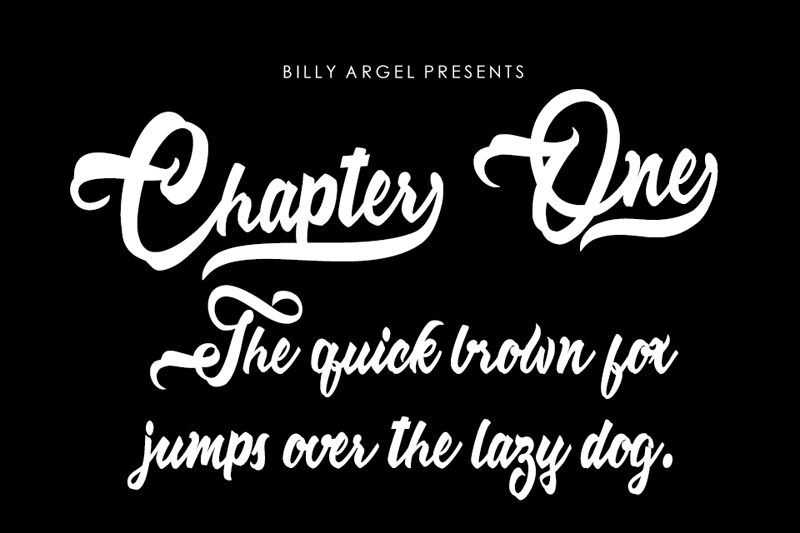 Chapter One Schriftart