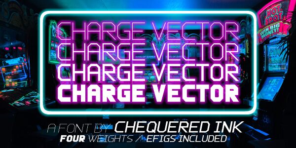 Charge Vector Schriftart