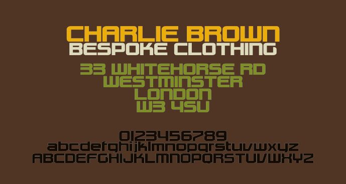 brown regular font