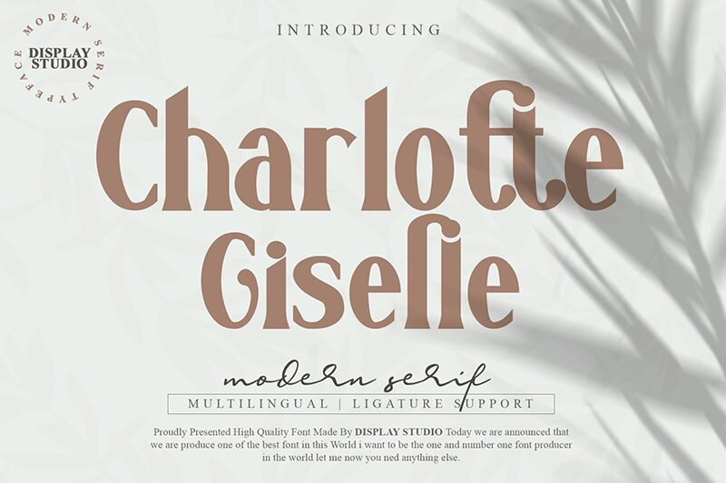 Charlotte Giselle Schriftart