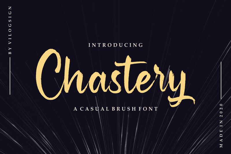 Chastery Schriftart