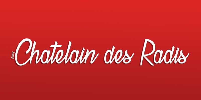 Chatelain des Radis Schriftart