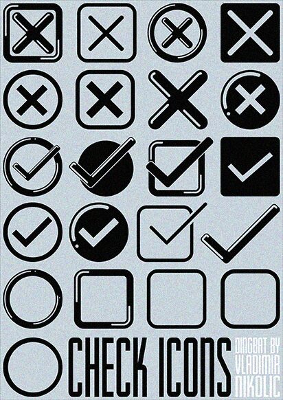 Check Icons Czcionka