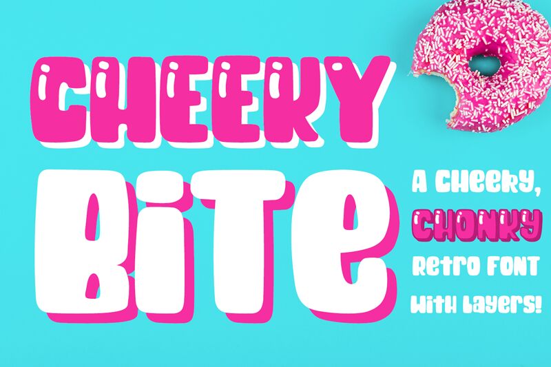 Cheeky Bite Shine Schriftart