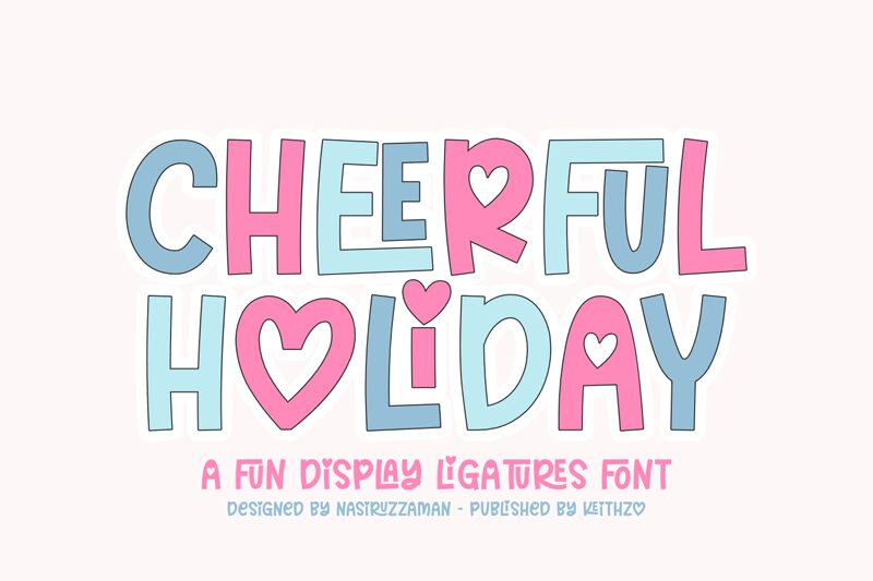 Cheerful Holiday الخط 
