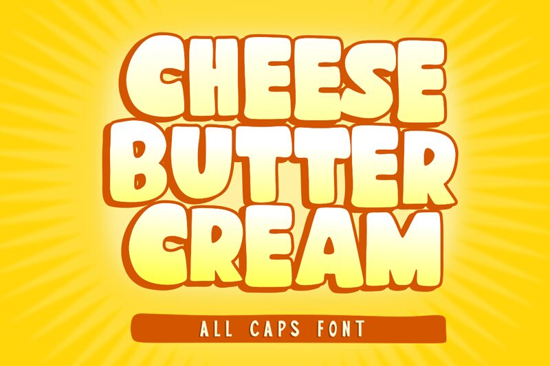Cheese Butter Cream Шрифт